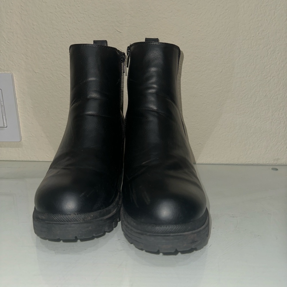 MIA Rorry Black Ankle Boots | Size 8.5 | Chunky Heel